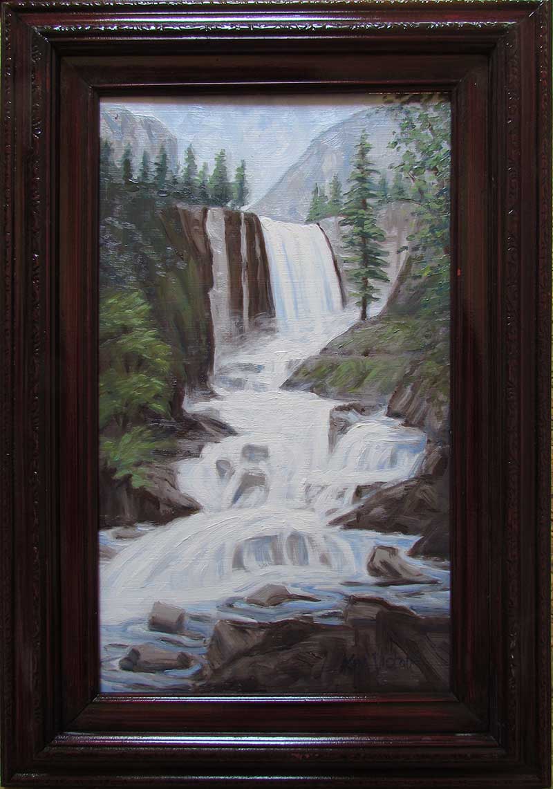Yosemite Vernal Falls oil painting by Kim Victoria
