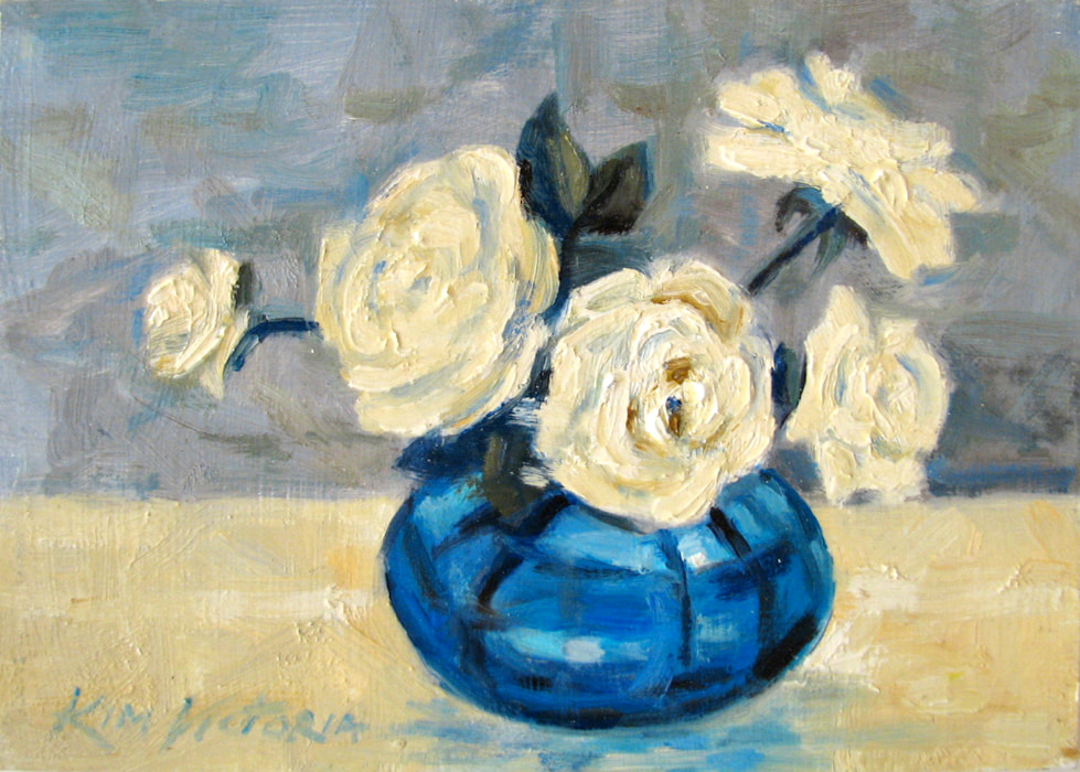 Blue Vase oil painting