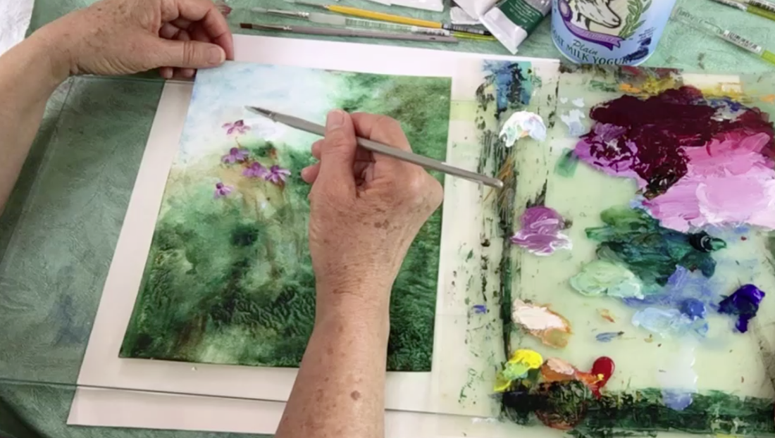 Country Garden acrylic painting video