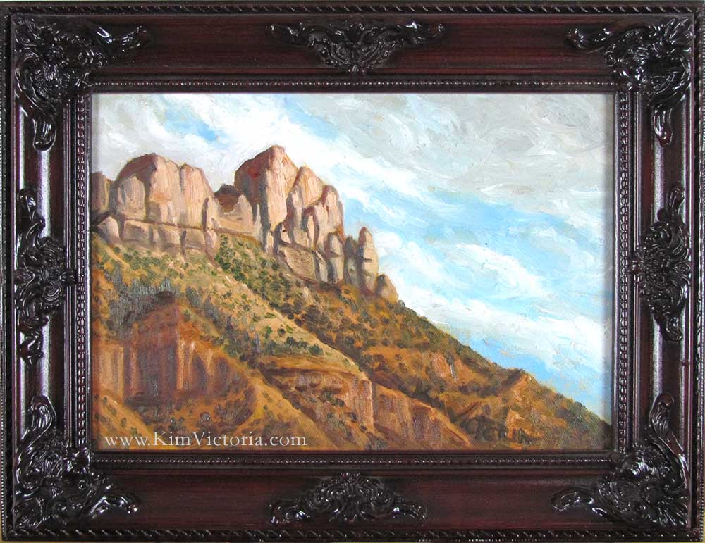 oil painting Watchman Rocks