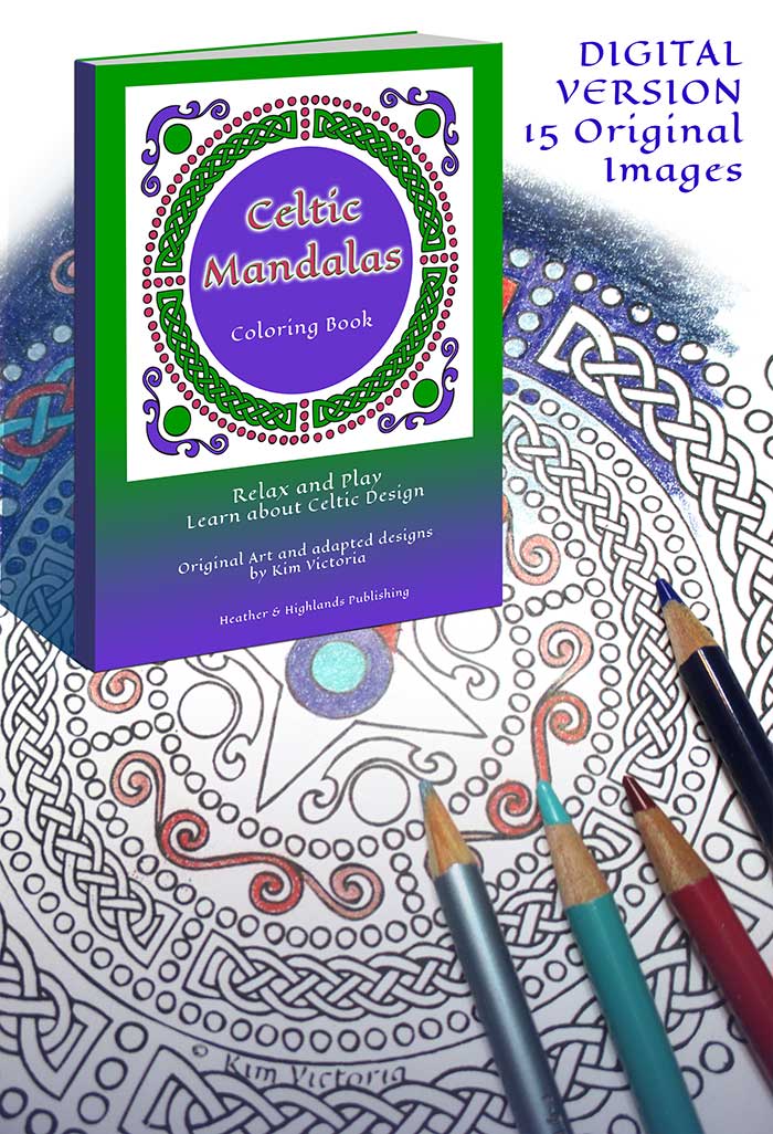 Celtic Mandalas by Kim Victoria Coloring Book offer