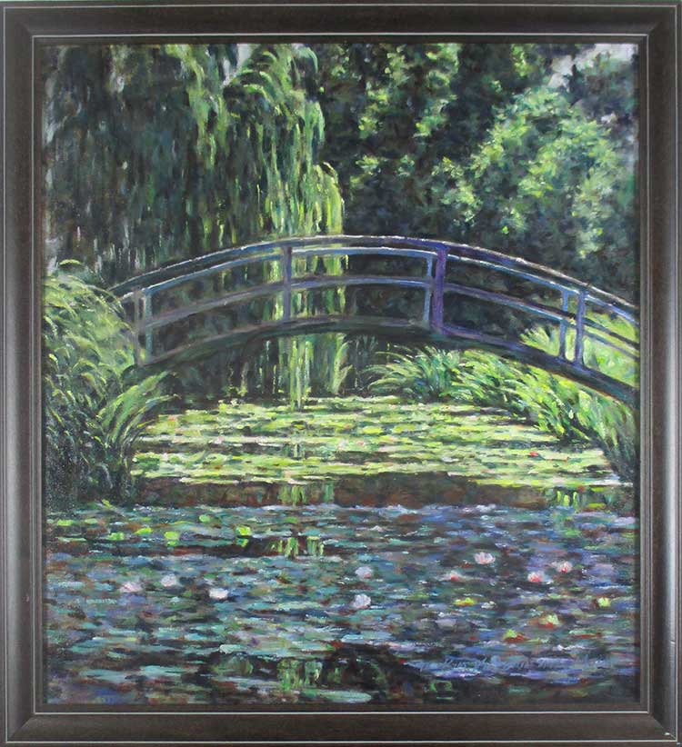 Kim Victoria's copy of Japanese Bridge by Monet