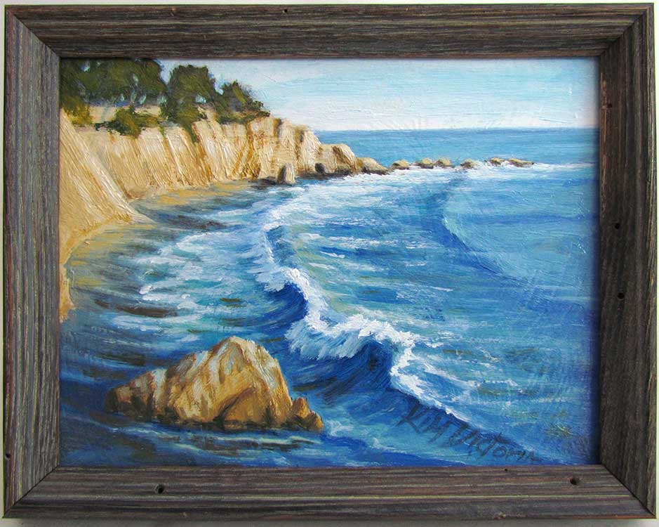 Seascape Crescents oil painting by Kim Victoria