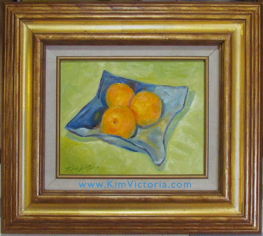 Oil painting Still Life Oranges by Kim Victoria