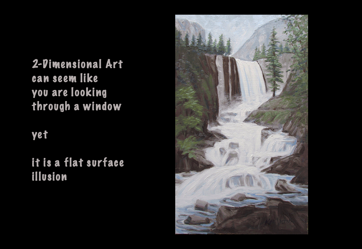 Yosemite Vernal Falls by Kim Victoria animated for post on the Power of Art Materials