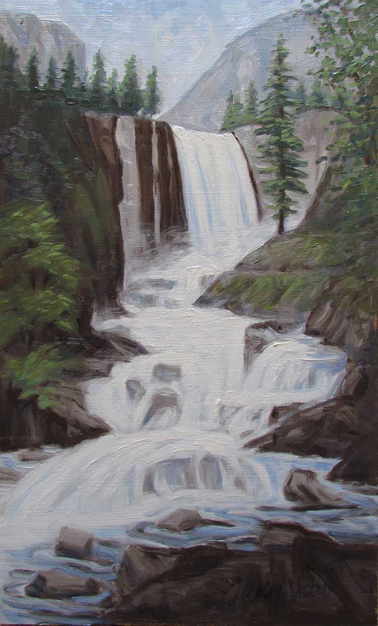 Yosemite Venal Falls oil painting by Kim Victoria